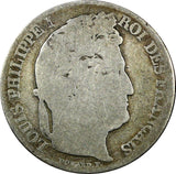 FRANCE Louis Philippe Silver 1847 A 1 Franc Paris Mint  KM# 748.1  (925)