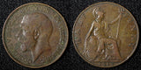 Great Britain George V Bronze 1913 1/2  Penny KM# 809 (28 293)