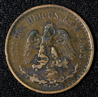 MEXICO  Bronze 1906 2 Centavos 	Narrow Date  KM# 419 (27 892)