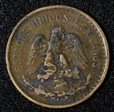MEXICO  Bronze 1906 2 Centavos 	Narrow Date  KM# 419 (27 892)