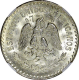 Mexico ESTADOS UNIDOS MEXICANOS Silver 1933 M Peso NGC MS65 GEM BU KM# 455 (019)