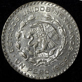 MEXICO Silver 1966 Mo Peso Jose Morelos 34.5 mm UNC KM#459 (30 037)
