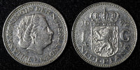 Netherlands Juliana Nickel  1972 1 Gulden 25 mm Royal Mint KM# 184a  (27 948)