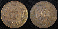 Mexico ESTADOS UNIDOS MEXICANOS Bronze 1934 5 Centavos KM# 422 (27 169)