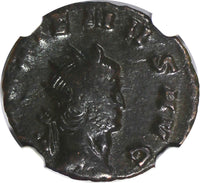 ROMAN.Gallienus AD 253-268  BI Double-Denarius / Rev. Uberitas  NGC (100)
