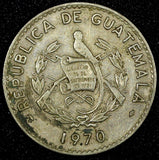 GUATEMALA Copper-Nickel 1969 10 Centavos  KM# 267 (24 640)