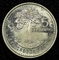 GUATEMALA Copper-Nickel  1997  5 Centavos Guatemala City Mint KM# 276.6 (24 677)