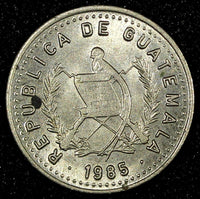 GUATEMALA Copper-Nickel  1985  5 Centavos Guatemala City Mint KM# 276.3 (24 681)