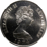 Seychelles Elizabeth II 1974 10 Rupees Sea Turtle NGC MS66 TOP GRADED KM# 20 (9)