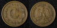 Mexico Bronze 1942 1 Centavo WWII Issue KM# 415 (27 871)