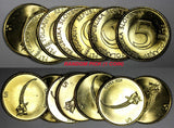 SLOVENIA 1999 5 Tolarjev Alpine Ibex UNC-BU KM#6 RANDOM PICK (1 Coin) (27 196)