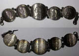 GREAT BRITAIN Victoria,George V Silver-0.92 Bracelet 1889-1918 (5 Coins)39.08g.