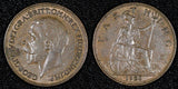 Great Britain George V  Bronze 1926 Farthing 1st Year Type Choice XF KM# 825 (9)