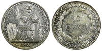 French Indo-China Silver 1937 10 Cents UNC KM# 16.2  RANDOM PICK (1 Coin) (528)