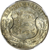 Estonia Silver 1930 2 Krooni Toompea Fortress at Tallinn NGC MS63 KM# 20 (029)