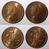 Great Britain Elizabeth II 1989 2 Pence UNC KM# 936  Random Pick (1 Coin)  (033)