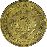 Yugoslavia Aluminum-Bronze 1955 10 Dinara 1 Year Type KM# 33 (24 552)