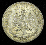 MEXICO Silver 1943 Mo  20 Centavos Last Year High Grade Toned KM# 438 (27 050)