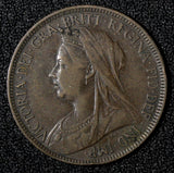 Great Britain Victoria Bronze 1901 1/2 Penny Last Year Type KM# 789  (28 353)
