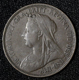 Great Britain Victoria Bronze 1898 1/2 Penny KM# 789 (28 446)