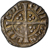 GREAT BRITAIN Edward I.Silver(1279-1307) 1/2 Penny Lincoln PCGS AU50 TOP GRADED