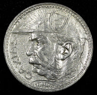 Brazil Silver 1935 2000 Reis Duke of Caxias 1 YEAR TYPE KM# 535 (25 198)