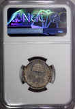 Hungary Franz Joseph I Silver 1916 KB 1 Korona NGC MS62 Toning KM# 492 (028)