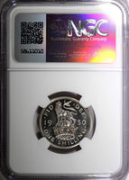 GREAT BRITAIN George VI PROOF 1950 1 Shilling English Crest NGC PF63 KM#876 (21)