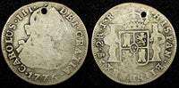 BOLIVIA Charles III Silver 1775 PTS JR 2 Reales KM# 53 (24 795)