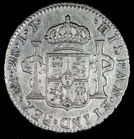 PERU Charles IV Silver 1800 LIMAE IJ 2 Reales 27mm KM# 95 (26 914)