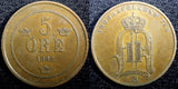 SWEDEN Oscar II (1872-1907) Bronze 1892 5 ORE Mintage-586,000  KM# 757 (23 179 )