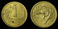 BRAZIL Aluminum-Bronze 1946 1 Cruzeiro KM# 558 (27 654)