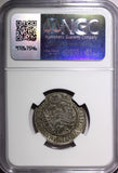 AUSTRIA Silesia Leopold I Silver 1673 SHS 6 Kreuzer Breslau NGC AU DET KM#507(6)