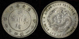 China,KWANGTUNG Silver ND (1890-1908) 20 Cents 1 Year Type Reeded Edge Y#201(5)