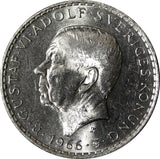 SWEDEN Silver 1966 U 5 Kronor Constitution Reform 1 YEAR TYPE UNC KM# 839 (067)