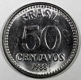 BRAZIL 1986-1988 50 Centavos UNC/BU KM# 604 RANDOM PICK (1 Coin) (25 005)