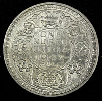 India-British George VI Silver 1942 (B) Rupee Mint Luster KM# 556  (27 321)