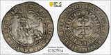 Belgium Flanders Louis II (1346-84) Silver Double 2 Gros PCGS AU55 Roberts-8155