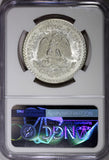 Mexico ESTADOS UNIDOS MEXICANOS Silver 1943 M Peso NGC MS65 GEM BU KM# 455 (21)