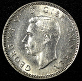 GREAT BRITAIN George VI Silver 1942 1 Shilling Scottish crest UNC KM# 854 (713)