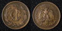 Mexico ESTADOS UNIDOS MEXICANOS Bronze 1906 1 Centavo narrow date KM# 415 (869)