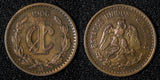 Mexico ESTADOS UNIDOS MEXICANOS Bronze 1906 1 Centavo narrow date KM# 415 (869)
