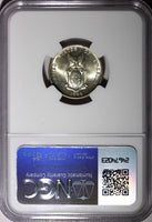 Philippines Silver 1944 D 20 Centavos NGC MS65 Nice GEM BU  KM#182 (026)
