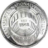 GERMANY Silver 1973 G 5 Mark Frankfurt National Assembly NGC MS63 KM#137 (031)