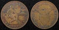 Philippines Bronze 1930 M 1 Centavo Manila Mint KM# 163 (24 375)