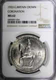 GREAT BRITAIN 1953 Crown Coronation of Queen Elizabeth II NGC MS62 KM# 894 (004)