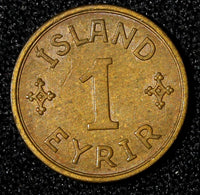 Iceland Christian X  Bronze 1938 N; GJ 1 Eyrir Mintage-278.700 KM# 5.1 (28 092)