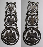 MEXICO Silver cut-out watch of 1890,1891 1887 5,10,50 Centavos 7.08g.(29 018)