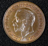 Great Britain George V Bronze 1931 Farthing UNC KM# 825 (27 985)