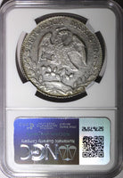 MEXICO Silver 1882 MO MH 8 Reales Mexico City  NGC AU DETAILS KM# 377.10 (09)
